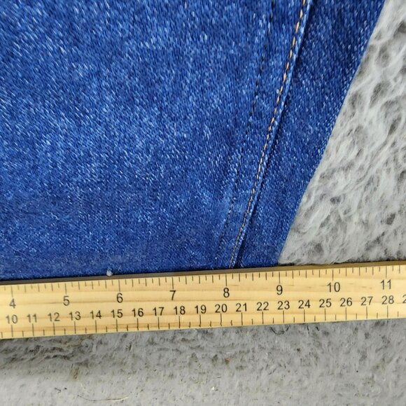 Wrangler Jeans Mens 36x36 Dark Wash Cotton High Rise Bootcut - Picture 8 of 12